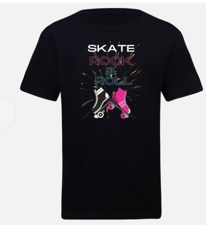 Skate Rock & Roll T-shirt is perfect to rock at Adult Skate Night. Check out the matching hoodie and backpack. Download the MP3 for the new song Skate Rock & Roll by Patricia M. Goins ft/1WayZayee, releasing Feb 19th