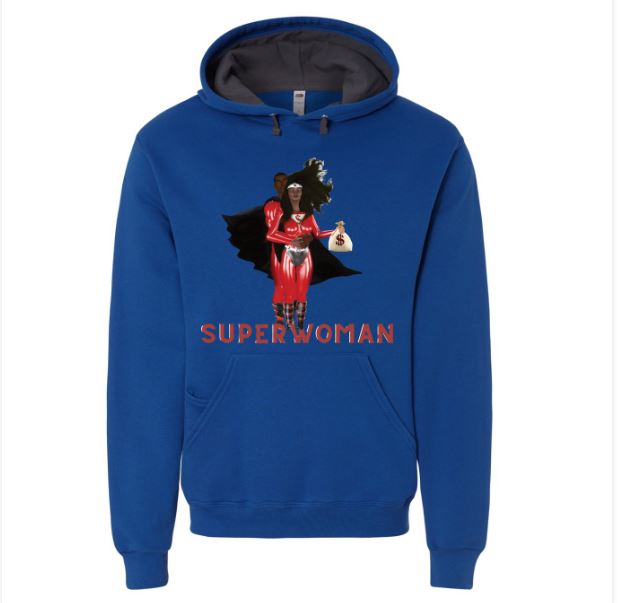 Every Superwoman needs a Superman. Check out the matching tshirt and back pack